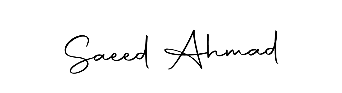 Saeed Ahmad stylish signature style. Best Handwritten Sign (Autography-DOLnW) for my name. Handwritten Signature Collection Ideas for my name Saeed Ahmad. Saeed Ahmad signature style 10 images and pictures png