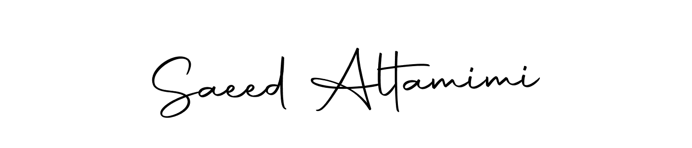 Create a beautiful signature design for name Saeed Altamimi. With this signature (Autography-DOLnW) fonts, you can make a handwritten signature for free. Saeed Altamimi signature style 10 images and pictures png