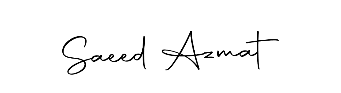 Make a beautiful signature design for name Saeed Azmat. With this signature (Autography-DOLnW) style, you can create a handwritten signature for free. Saeed Azmat signature style 10 images and pictures png