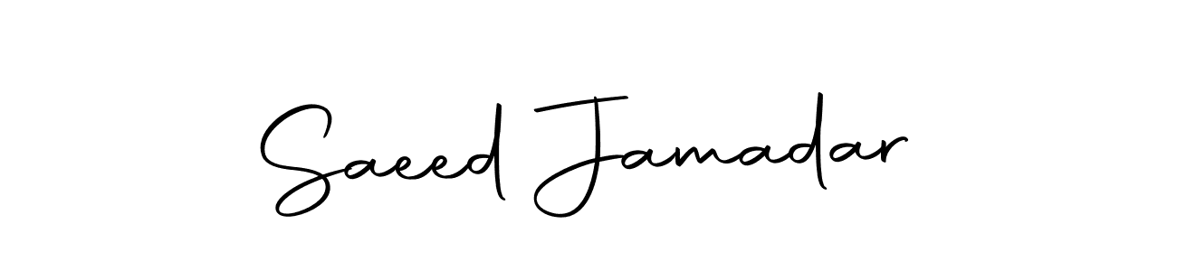 Use a signature maker to create a handwritten signature online. With this signature software, you can design (Autography-DOLnW) your own signature for name Saeed Jamadar. Saeed Jamadar signature style 10 images and pictures png