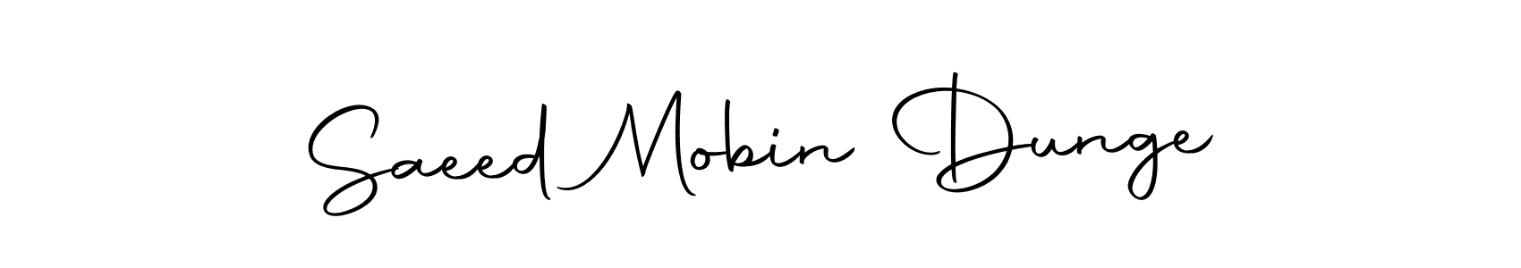 Make a beautiful signature design for name Saeed Mobin Dunge. Use this online signature maker to create a handwritten signature for free. Saeed Mobin Dunge signature style 10 images and pictures png