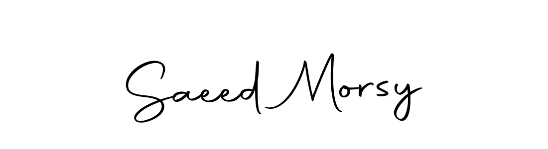 The best way (Autography-DOLnW) to make a short signature is to pick only two or three words in your name. The name Saeed Morsy include a total of six letters. For converting this name. Saeed Morsy signature style 10 images and pictures png