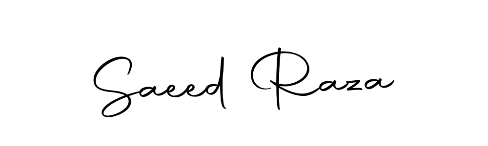 Design your own signature with our free online signature maker. With this signature software, you can create a handwritten (Autography-DOLnW) signature for name Saeed Raza. Saeed Raza signature style 10 images and pictures png