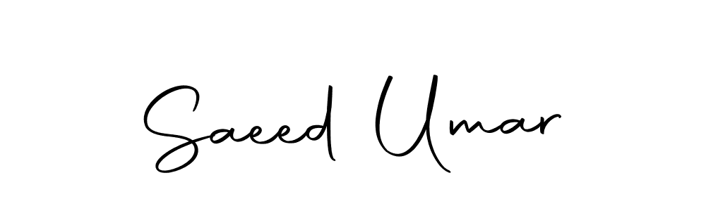 Make a beautiful signature design for name Saeed Umar. With this signature (Autography-DOLnW) style, you can create a handwritten signature for free. Saeed Umar signature style 10 images and pictures png