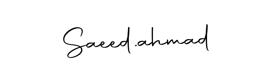 Saeed.ahmad stylish signature style. Best Handwritten Sign (Autography-DOLnW) for my name. Handwritten Signature Collection Ideas for my name Saeed.ahmad. Saeed.ahmad signature style 10 images and pictures png