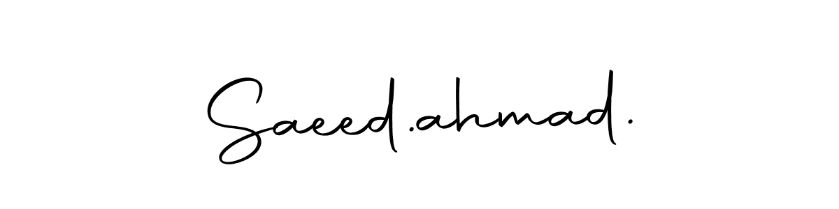 Also You can easily find your signature by using the search form. We will create Saeed.ahmad. name handwritten signature images for you free of cost using Autography-DOLnW sign style. Saeed.ahmad. signature style 10 images and pictures png