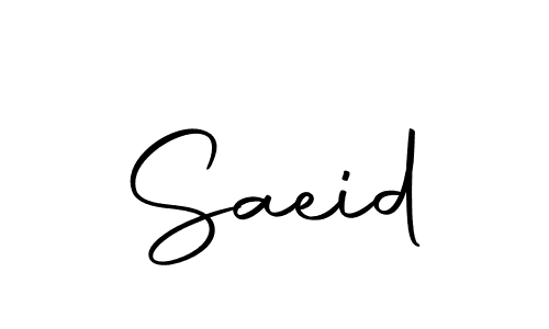 Saeid stylish signature style. Best Handwritten Sign (Autography-DOLnW) for my name. Handwritten Signature Collection Ideas for my name Saeid. Saeid signature style 10 images and pictures png