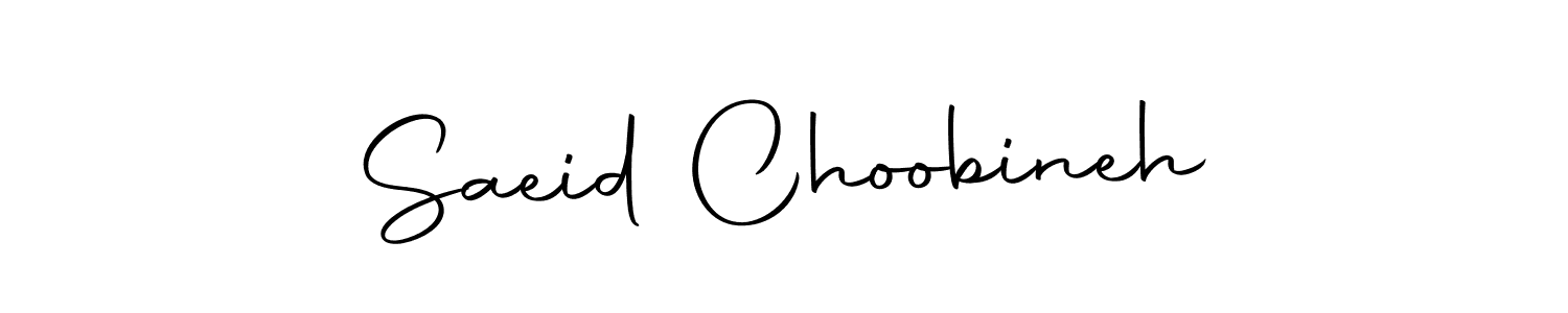 You should practise on your own different ways (Autography-DOLnW) to write your name (Saeid Choobineh) in signature. don't let someone else do it for you. Saeid Choobineh signature style 10 images and pictures png