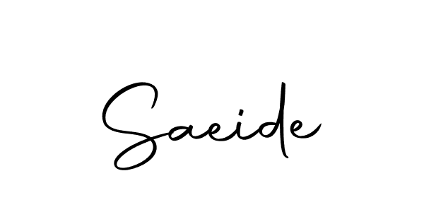 You should practise on your own different ways (Autography-DOLnW) to write your name (Saeide) in signature. don't let someone else do it for you. Saeide signature style 10 images and pictures png