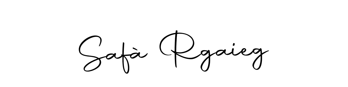 Design your own signature with our free online signature maker. With this signature software, you can create a handwritten (Autography-DOLnW) signature for name Safà Rgaieg. Safà Rgaieg signature style 10 images and pictures png