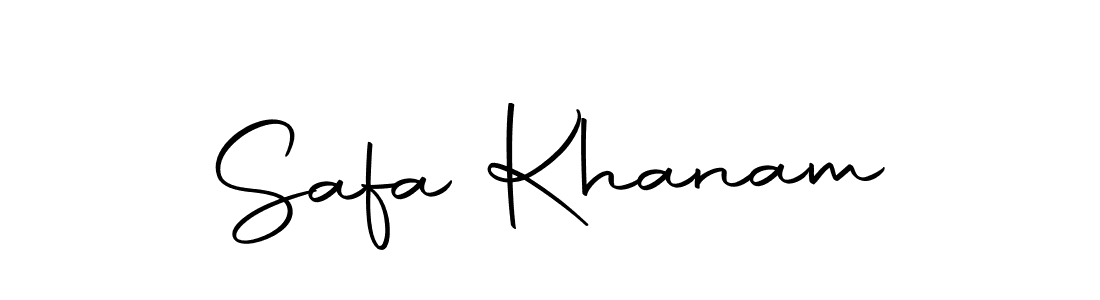Make a beautiful signature design for name Safa Khanam. Use this online signature maker to create a handwritten signature for free. Safa Khanam signature style 10 images and pictures png