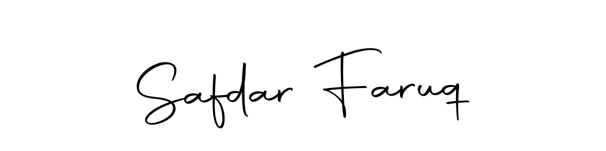 How to make Safdar Faruq signature? Autography-DOLnW is a professional autograph style. Create handwritten signature for Safdar Faruq name. Safdar Faruq signature style 10 images and pictures png