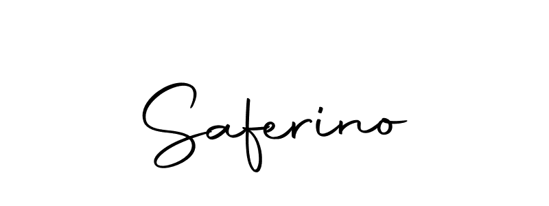 Design your own signature with our free online signature maker. With this signature software, you can create a handwritten (Autography-DOLnW) signature for name Saferino. Saferino signature style 10 images and pictures png