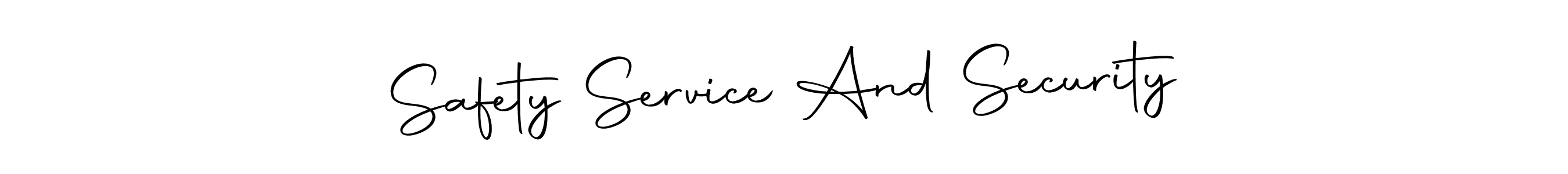 Use a signature maker to create a handwritten signature online. With this signature software, you can design (Autography-DOLnW) your own signature for name Safety Service And Security. Safety Service And Security signature style 10 images and pictures png