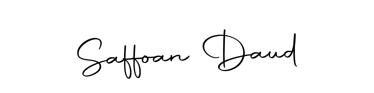 Use a signature maker to create a handwritten signature online. With this signature software, you can design (Autography-DOLnW) your own signature for name Saffoan Daud. Saffoan Daud signature style 10 images and pictures png