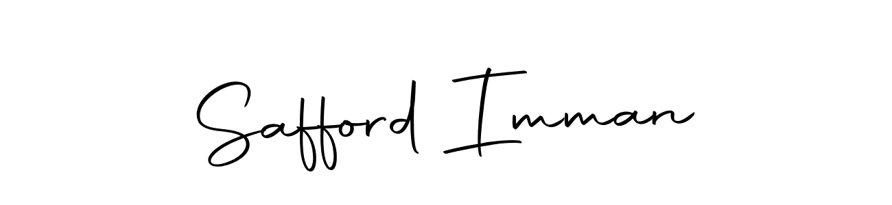 You should practise on your own different ways (Autography-DOLnW) to write your name (Safford Imman) in signature. don't let someone else do it for you. Safford Imman signature style 10 images and pictures png