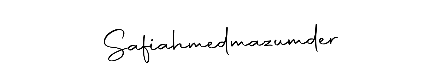 Make a beautiful signature design for name Safiahmedmazumder. With this signature (Autography-DOLnW) style, you can create a handwritten signature for free. Safiahmedmazumder signature style 10 images and pictures png
