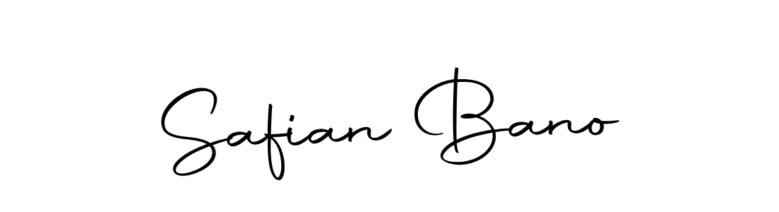 How to make Safian Bano name signature. Use Autography-DOLnW style for creating short signs online. This is the latest handwritten sign. Safian Bano signature style 10 images and pictures png