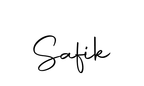 Use a signature maker to create a handwritten signature online. With this signature software, you can design (Autography-DOLnW) your own signature for name Safik. Safik signature style 10 images and pictures png