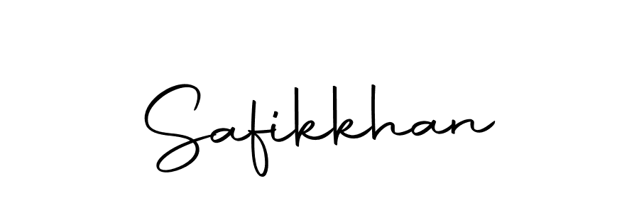 You should practise on your own different ways (Autography-DOLnW) to write your name (Safikkhan) in signature. don't let someone else do it for you. Safikkhan signature style 10 images and pictures png