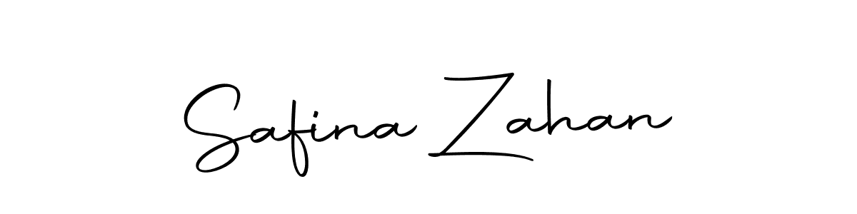 How to make Safina Zahan name signature. Use Autography-DOLnW style for creating short signs online. This is the latest handwritten sign. Safina Zahan signature style 10 images and pictures png