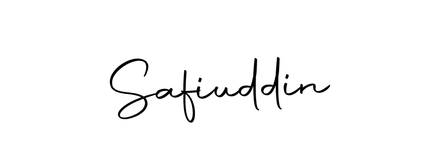 Design your own signature with our free online signature maker. With this signature software, you can create a handwritten (Autography-DOLnW) signature for name Safiuddin. Safiuddin signature style 10 images and pictures png