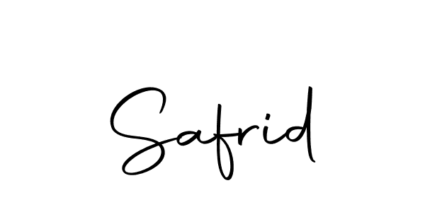 Use a signature maker to create a handwritten signature online. With this signature software, you can design (Autography-DOLnW) your own signature for name Safrid. Safrid signature style 10 images and pictures png