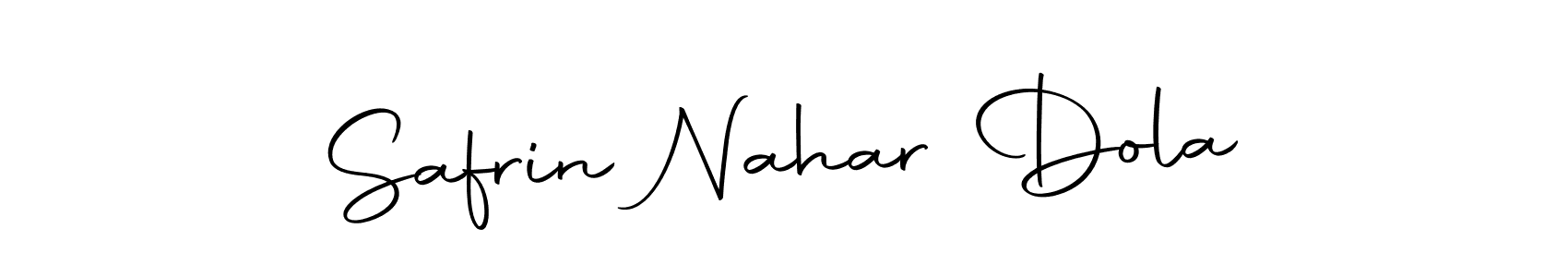 Create a beautiful signature design for name Safrin Nahar Dola. With this signature (Autography-DOLnW) fonts, you can make a handwritten signature for free. Safrin Nahar Dola signature style 10 images and pictures png