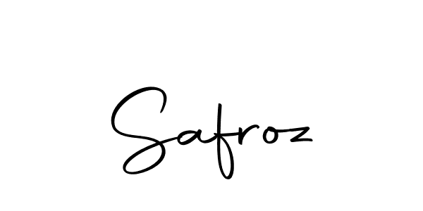 How to make Safroz name signature. Use Autography-DOLnW style for creating short signs online. This is the latest handwritten sign. Safroz signature style 10 images and pictures png
