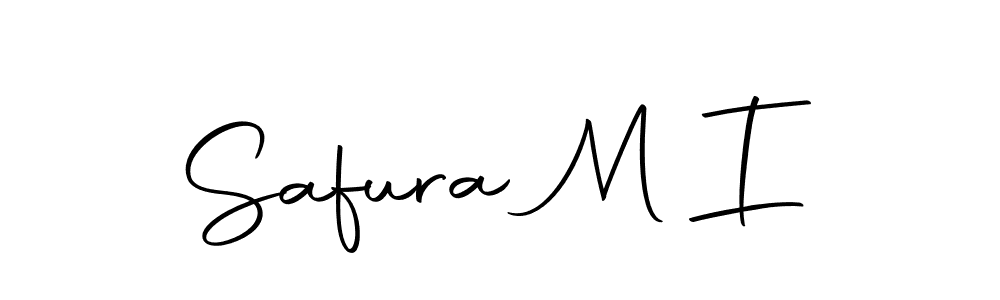 Use a signature maker to create a handwritten signature online. With this signature software, you can design (Autography-DOLnW) your own signature for name Safura M I. Safura M I signature style 10 images and pictures png