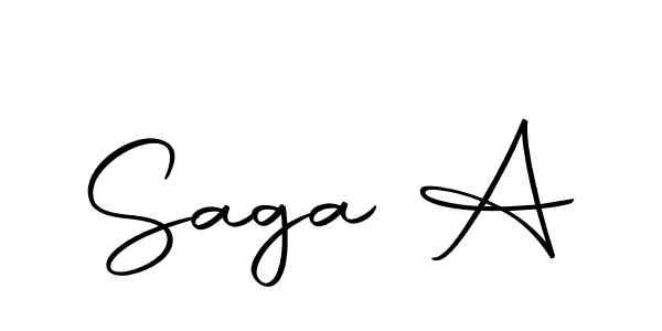 The best way (Autography-DOLnW) to make a short signature is to pick only two or three words in your name. The name Saga A include a total of six letters. For converting this name. Saga A signature style 10 images and pictures png