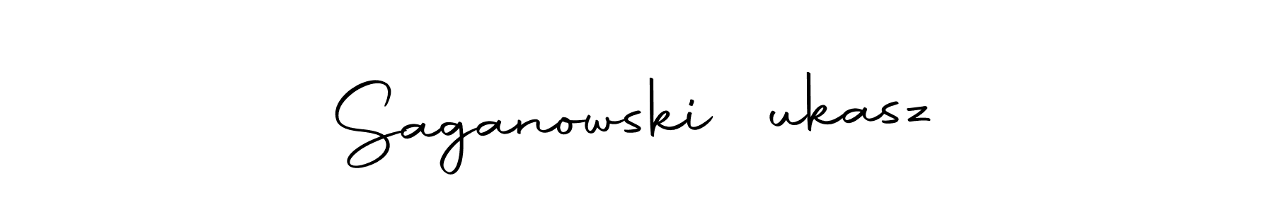 You can use this online signature creator to create a handwritten signature for the name Saganowski Łukasz. This is the best online autograph maker. Saganowski Łukasz signature style 10 images and pictures png