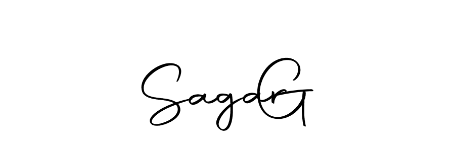 Design your own signature with our free online signature maker. With this signature software, you can create a handwritten (Autography-DOLnW) signature for name Sagar   G. Sagar   G signature style 10 images and pictures png