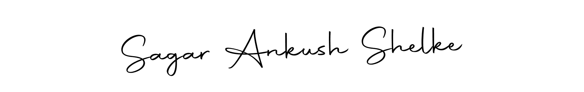 How to make Sagar Ankush Shelke name signature. Use Autography-DOLnW style for creating short signs online. This is the latest handwritten sign. Sagar Ankush Shelke signature style 10 images and pictures png