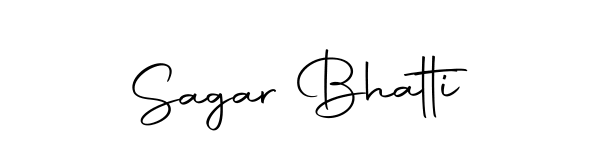 How to make Sagar Bhatti name signature. Use Autography-DOLnW style for creating short signs online. This is the latest handwritten sign. Sagar Bhatti signature style 10 images and pictures png