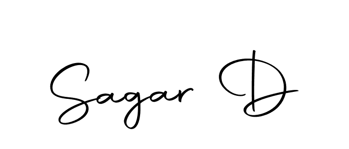 Create a beautiful signature design for name Sagar D. With this signature (Autography-DOLnW) fonts, you can make a handwritten signature for free. Sagar D signature style 10 images and pictures png