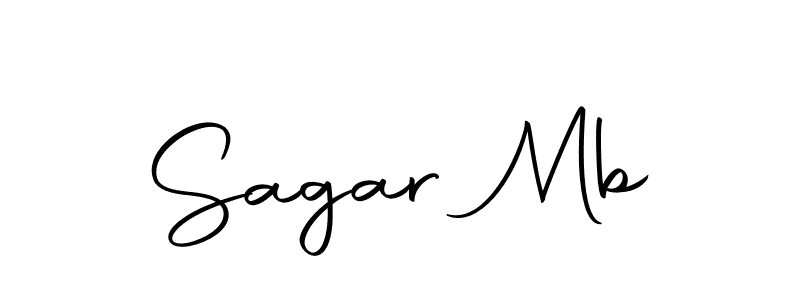 Create a beautiful signature design for name Sagar Mb. With this signature (Autography-DOLnW) fonts, you can make a handwritten signature for free. Sagar Mb signature style 10 images and pictures png