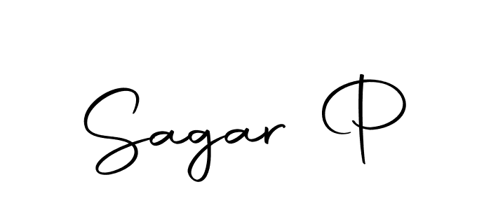 Sagar P stylish signature style. Best Handwritten Sign (Autography-DOLnW) for my name. Handwritten Signature Collection Ideas for my name Sagar P. Sagar P signature style 10 images and pictures png