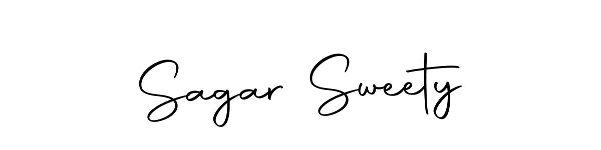 Design your own signature with our free online signature maker. With this signature software, you can create a handwritten (Autography-DOLnW) signature for name Sagar Sweety. Sagar Sweety signature style 10 images and pictures png