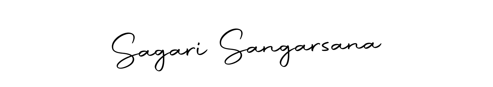 The best way (Autography-DOLnW) to make a short signature is to pick only two or three words in your name. The name Sagari Sangarsana include a total of six letters. For converting this name. Sagari Sangarsana signature style 10 images and pictures png