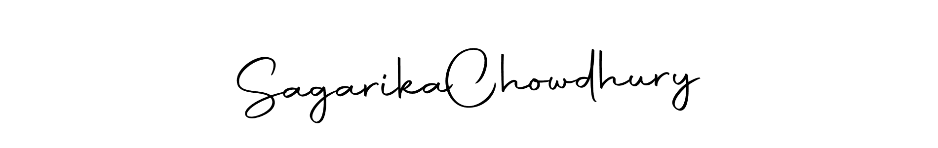 How to make Sagarika  Chowdhury name signature. Use Autography-DOLnW style for creating short signs online. This is the latest handwritten sign. Sagarika  Chowdhury signature style 10 images and pictures png