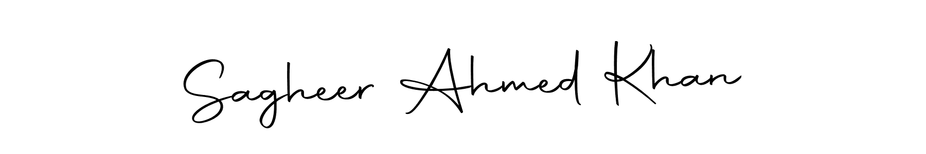 Also we have Sagheer Ahmed Khan name is the best signature style. Create professional handwritten signature collection using Autography-DOLnW autograph style. Sagheer Ahmed Khan signature style 10 images and pictures png