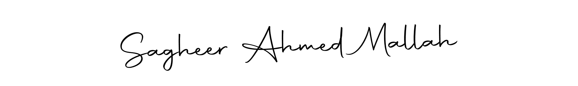 Create a beautiful signature design for name Sagheer Ahmed Mallah. With this signature (Autography-DOLnW) fonts, you can make a handwritten signature for free. Sagheer Ahmed Mallah signature style 10 images and pictures png