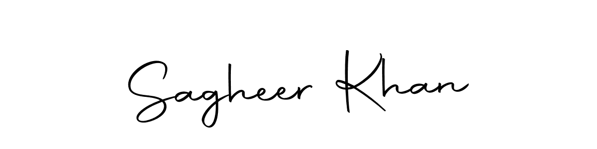 The best way (Autography-DOLnW) to make a short signature is to pick only two or three words in your name. The name Sagheer Khan include a total of six letters. For converting this name. Sagheer Khan signature style 10 images and pictures png