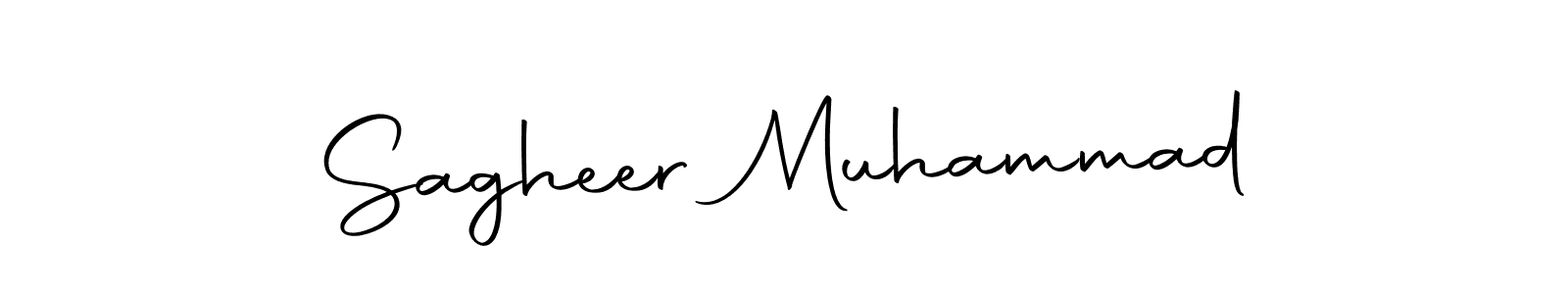 Use a signature maker to create a handwritten signature online. With this signature software, you can design (Autography-DOLnW) your own signature for name Sagheer Muhammad. Sagheer Muhammad signature style 10 images and pictures png