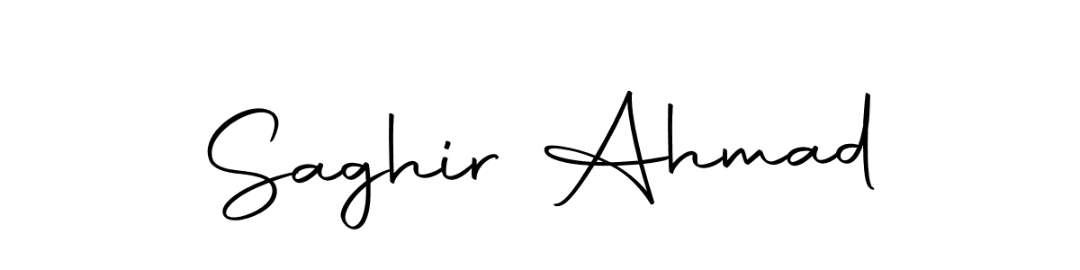 Saghir Ahmad stylish signature style. Best Handwritten Sign (Autography-DOLnW) for my name. Handwritten Signature Collection Ideas for my name Saghir Ahmad. Saghir Ahmad signature style 10 images and pictures png