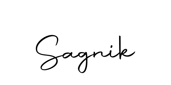 How to make Sagnik signature? Autography-DOLnW is a professional autograph style. Create handwritten signature for Sagnik name. Sagnik signature style 10 images and pictures png