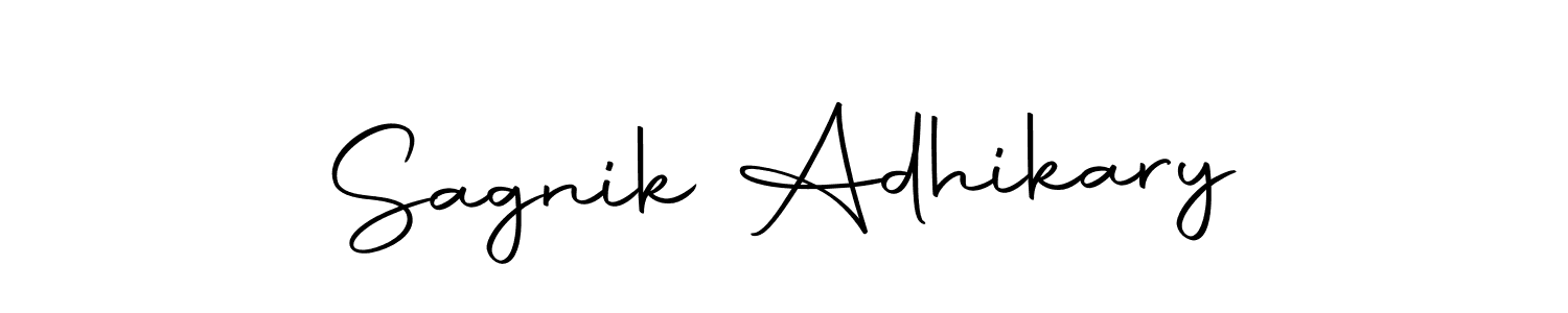 Make a beautiful signature design for name Sagnik Adhikary. With this signature (Autography-DOLnW) style, you can create a handwritten signature for free. Sagnik Adhikary signature style 10 images and pictures png