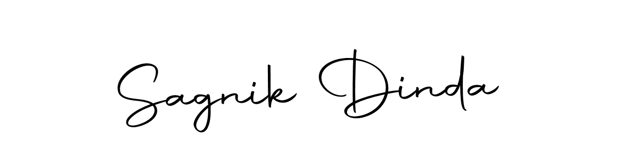 How to make Sagnik Dinda signature? Autography-DOLnW is a professional autograph style. Create handwritten signature for Sagnik Dinda name. Sagnik Dinda signature style 10 images and pictures png