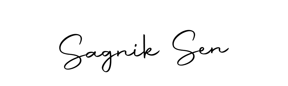 Make a short Sagnik Sen signature style. Manage your documents anywhere anytime using Autography-DOLnW. Create and add eSignatures, submit forms, share and send files easily. Sagnik Sen signature style 10 images and pictures png